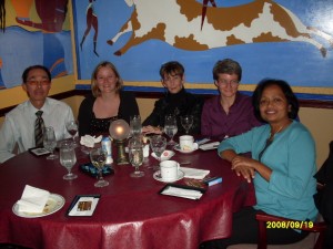 The Merry Crowd "au grand complet"... including our James!