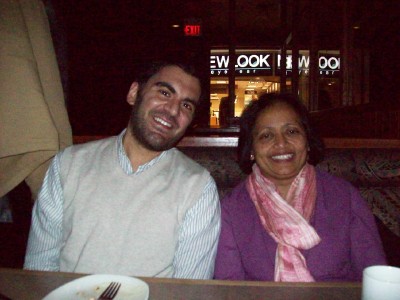 Mark and Seema... both smiling and happy!