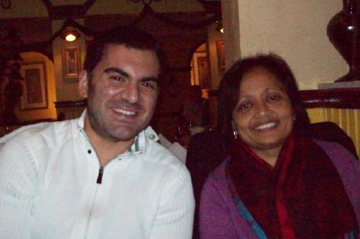 Mark and Seema at Leonardo's Mark and Seema are always smiling!